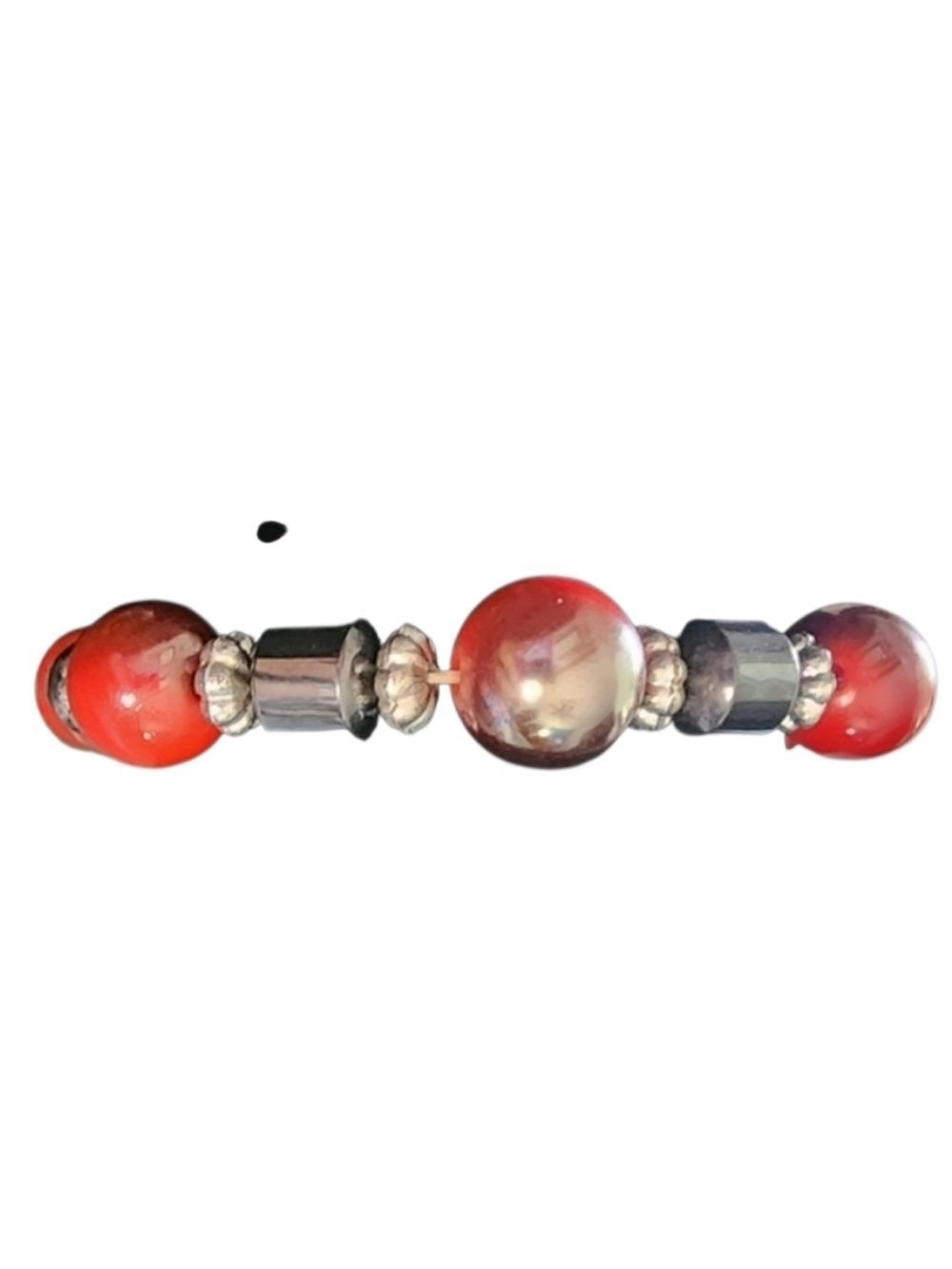 Red Glass Beaded Bracelet